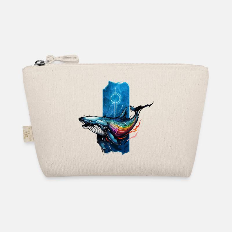 Ocean Serenity: Gentle Giant Whale Organic Pouch