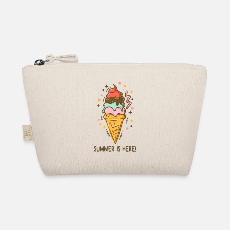 Eis Summer is here Eiscreme Eisdiele Sommerzeit Bio-Täschchen