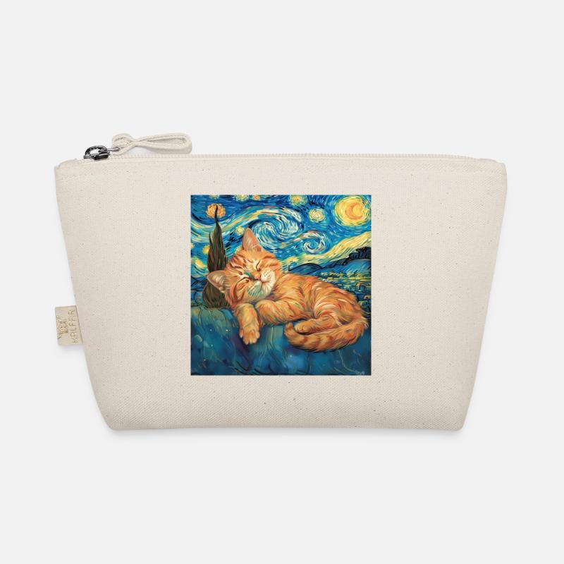 Katze, katzenmotiv, geschenk - Bio-Täschchen - Natur