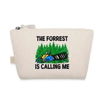 Saw Woodwork Lumberjack Tree Statement Forest - Organic Pouch - nature - Front