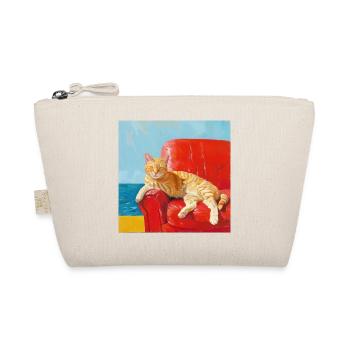 Cat, cat motif, pop art, gift, gift idea - Organic Pouch - nature - Front