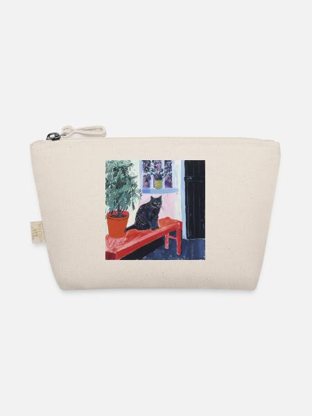 Chat, motif chat, pop art, cadeau, idée cadeau - Trousse biologique - nature - Devant