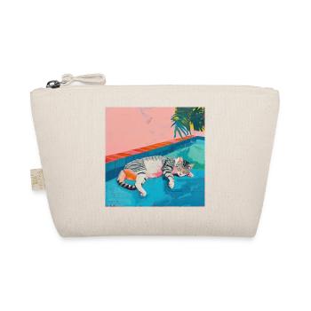 Chat, motif chat, pop art, cadeau, idée cadeau - Trousse biologique - nature - Devant