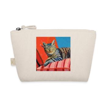 Chat, motif chat, pop art, cadeau, idée cadeau - Trousse biologique - nature - Devant