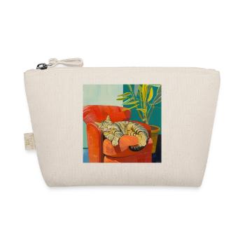 Chat, motif chat, pop art, cadeau, idée cadeau - Trousse biologique - nature - Devant