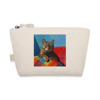 Chat, motif chat, pop art, cadeau, idée cadeau - Trousse biologique - nature - Devant
