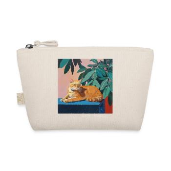 Chat, motif chat, pop art, cadeau, idée cadeau - Trousse biologique - nature - Devant