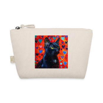 Chat, motif chat, pop art, cadeau, idée cadeau - Trousse biologique - nature - Devant
