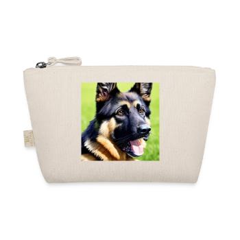 Loyal and protective: German Shepherd - Organic Pouch - nature - Front