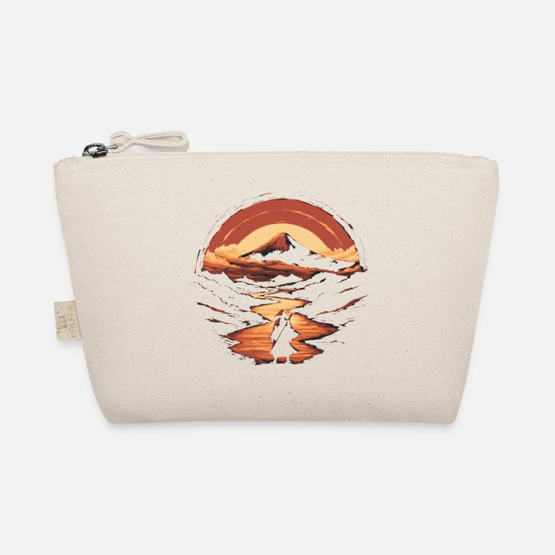Samurai and Mount Fuji Organic Pouch