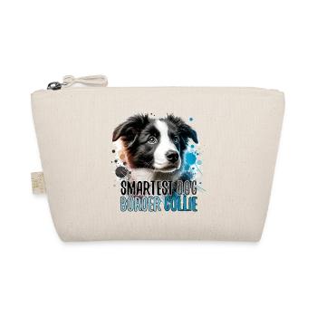 Border Collie Puppy Smartest Dog Gift - Organic Pouch - nature - Front