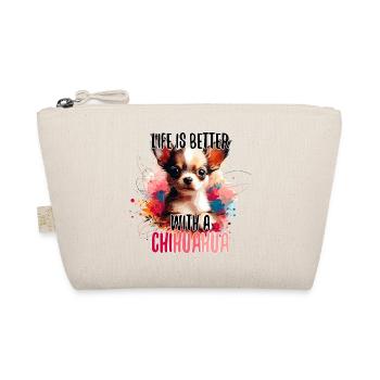 Chihuahua chiot mignon vie chien cadeau - Trousse biologique - nature - Devant
