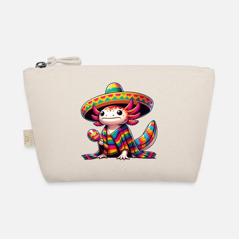 Cinco de Mayo Axolotl: Celebratory Design Organic Pouch