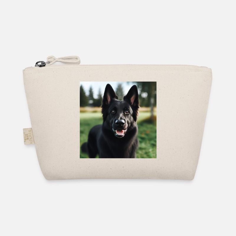 Schwarzer Deutscher Schäferhund Bio-Täschchen
