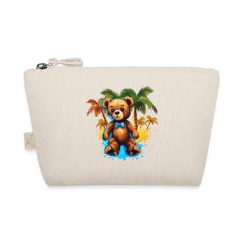 Teddybär / Kuscheltier / Stofftier / Geschenkidee - Bio-Täschchen - Natur - Vorne