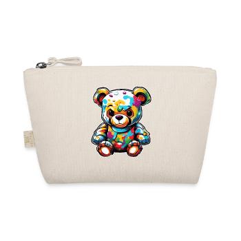 Teddybär / Kuscheltier / Stofftier / Geschenkidee - Bio-Täschchen - Natur - Vorne
