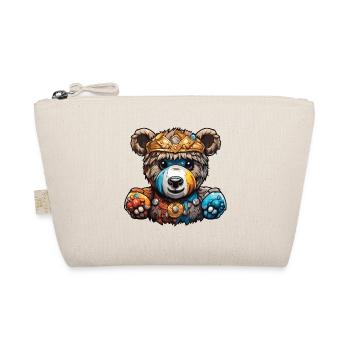 Teddybär / Kuscheltier / Stofftier / Geschenkidee - Bio-Täschchen - Natur - Vorne