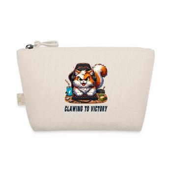 Cat gaming design - Organic Pouch - nature - Front