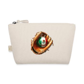 Mexico flag baseball design - Organic Pouch - nature - Front