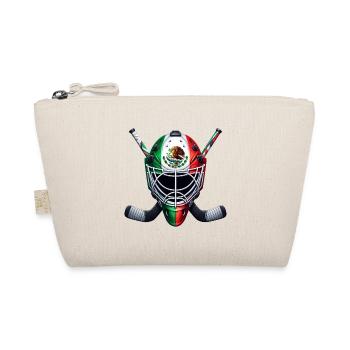 Mexico ice hockey flags ice hockey helmet design - Organic Pouch - nature - Front
