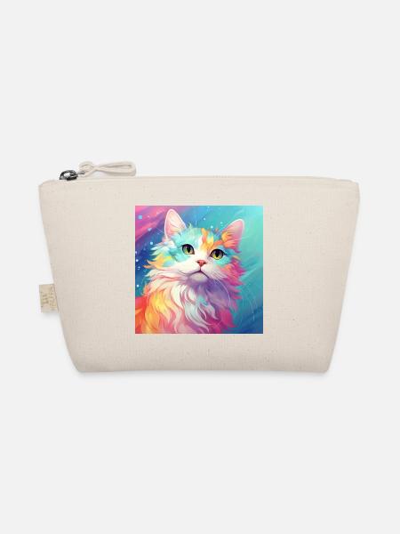 cat, cat motif, anime, gift, gift ideas - Organic Pouch - nature