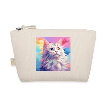 chat, motif de chat, anime, cadeau, idées cadeaux - Trousse biologique - nature - Devant
