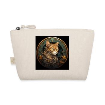 Katze, katzenmotiv, geschenk, geschenkideen katzen - Bio-Täschchen - Natur - Vorne