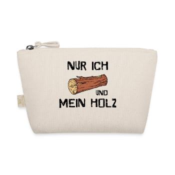 Holz Holzfäller Statement Holzarbeit Förster - Bio-Täschchen - Natur - Vorne