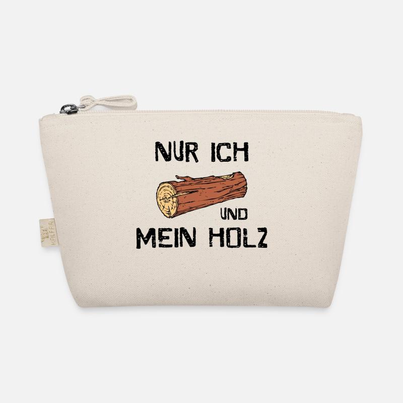 Holz Holzfäller Statement Holzarbeit Förster - Bio-Täschchen - Natur