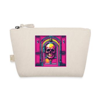 Türklopfer / Totenkopf / Klingel / Antik / alt - Bio-Täschchen - Natur - Vorne