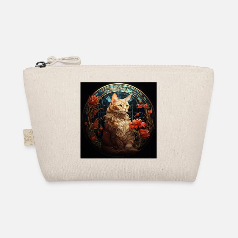 Katze, katzenmotiv, vintage, geschenk Bio-Täschchen