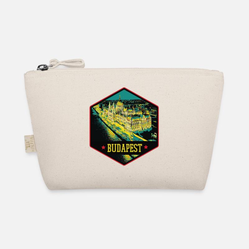 Nächtliche Illustration Historisches Budapest Bio-Täschchen