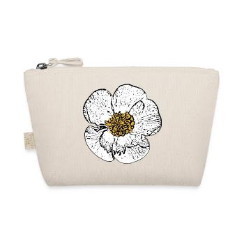 Blume weiß weiße Blumen Geschenk Muttertag Mutter - Bio-Täschchen - Natur - Vorne