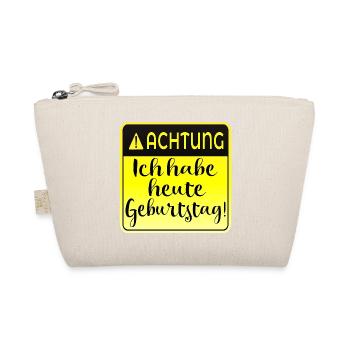 Ich habe heute Geburtstag - Bio-Täschchen - Natur - Vorne