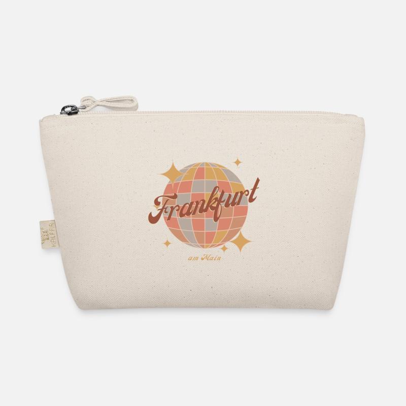 Frankfurt am Main Retro Vintage Design Diskokugel Bio-Täschchen