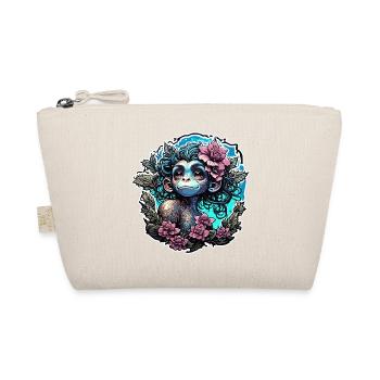 Singe mignon / Fille de singe / Mignon / noeud de cheveux - Trousse biologique - nature - Devant