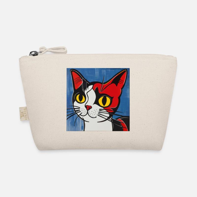 Katze, katzenmotiv, comic Bio-Täschchen