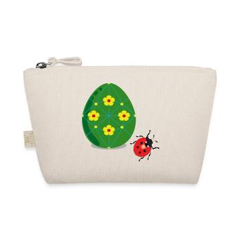 Osterei mit Marienkäfer - Bio-Täschchen - Natur - Vorne