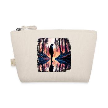 Silhouette / Wald / Porträt / Bäume / Person - Bio-Täschchen - Natur - Vorne