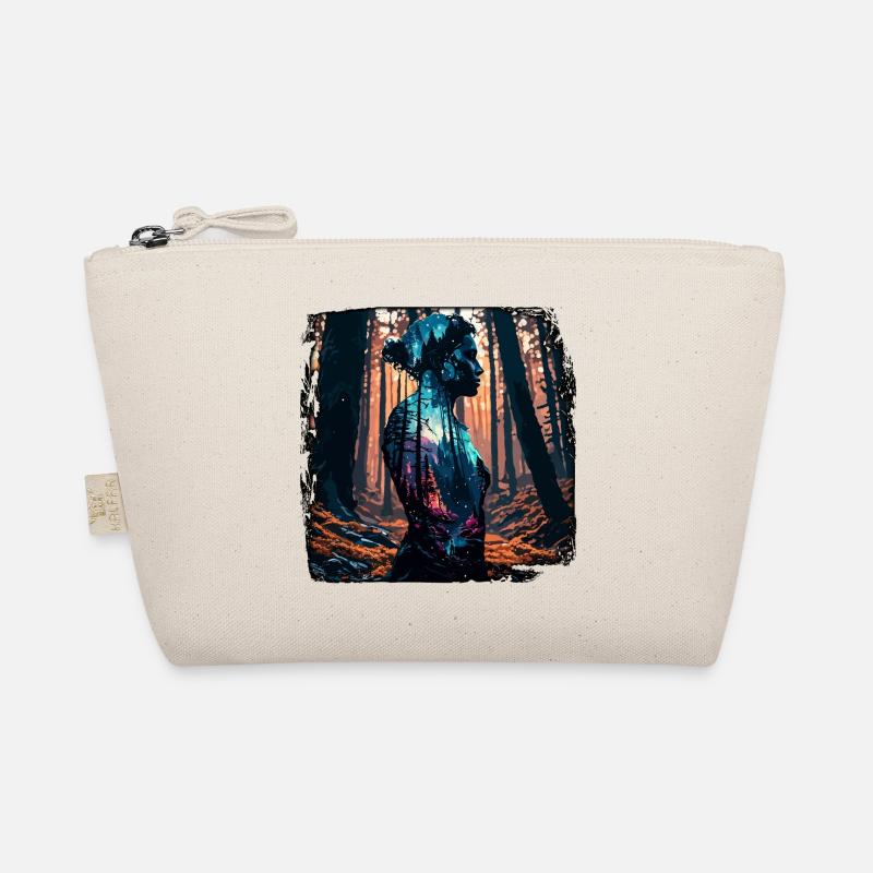 Silhouette / Forest / Portrait / Trees / Person Organic Pouch