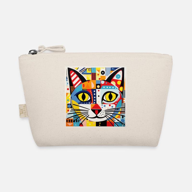 Cat, Cat Motif Organic Pouch