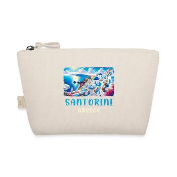 Santorini Greece ocean vacation trips - Organic Pouch - nature - Front