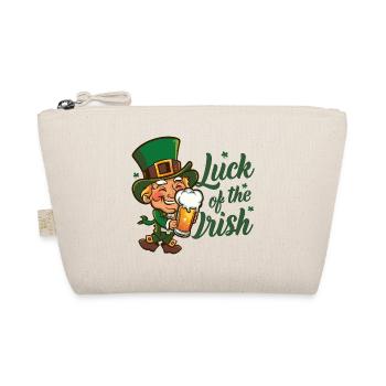 Leprechaun Kobold St. Patricks Day Irland - Bio-Täschchen - Natur - Vorne