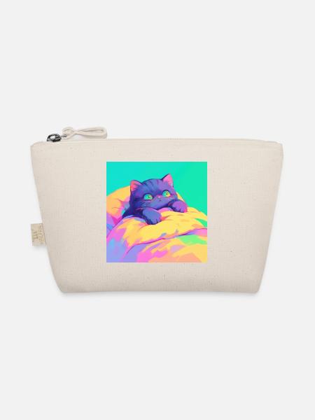 Katze, katzenmotiv - Bio-Täschchen - Natur - Vorne