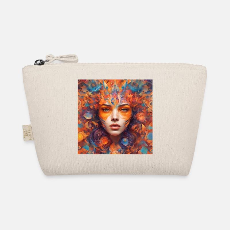 Fire Flowers Portrait Organic Pouch