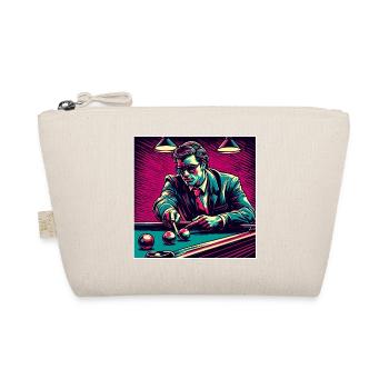 Billardtisch / Billiardkugel / 8 Ball / Pool / Kö - Bio-Täschchen - Natur - Vorne