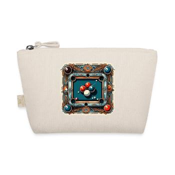 Billardtisch / Billiardkugel / 8 Ball / Pool / Kö - Bio-Täschchen - Natur - Vorne