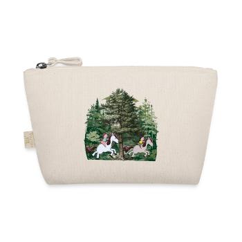 Fille équitation poney chevaux forêt nature loisirs - Trousse biologique - nature - Devant