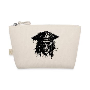Pirate Skull - Organic Pouch - nature - Front
