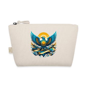 Kazakhstan Eagle Flag Flag Dynamic Gift - Organic Pouch - nature - Front